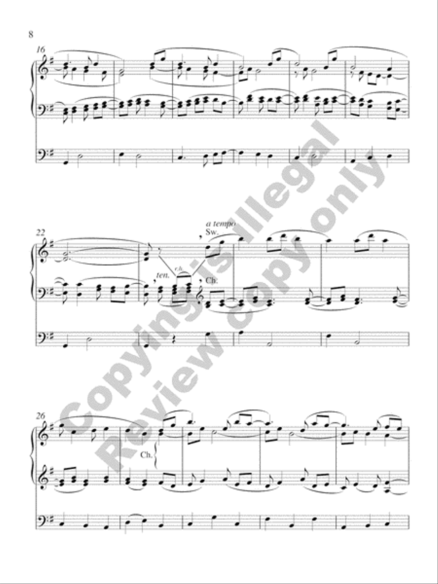 Fred J. Cooper Organ Book: Five Compositions for Organ Solo Organ Solo scores gallery preview page 21
