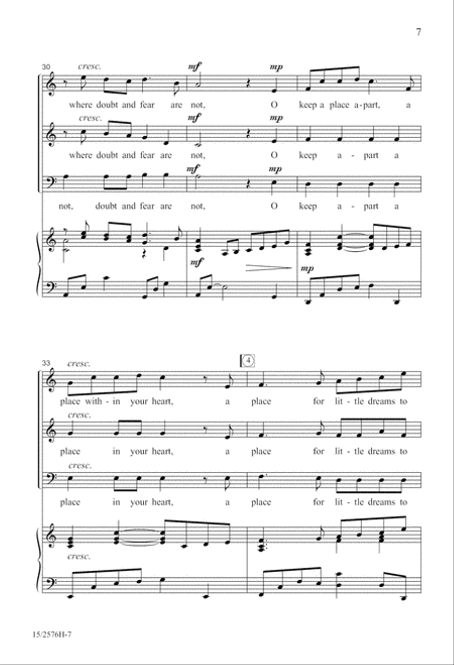 Hold Fast Your Dreams! Hold Fast Your Dreams! 3-Part scores gallery preview page 8