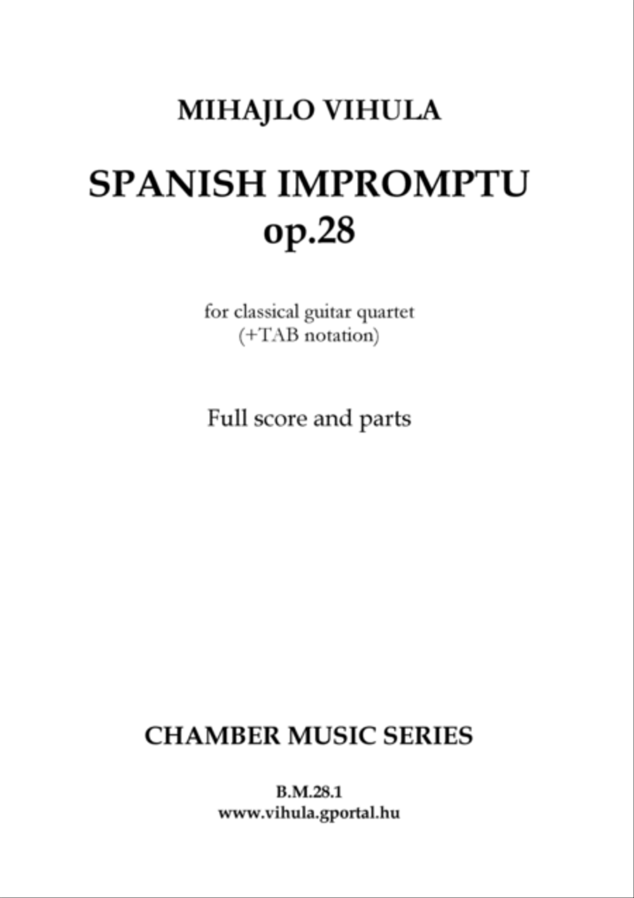 Spanich Impromptu Small Ensemble scores gallery preview page 2