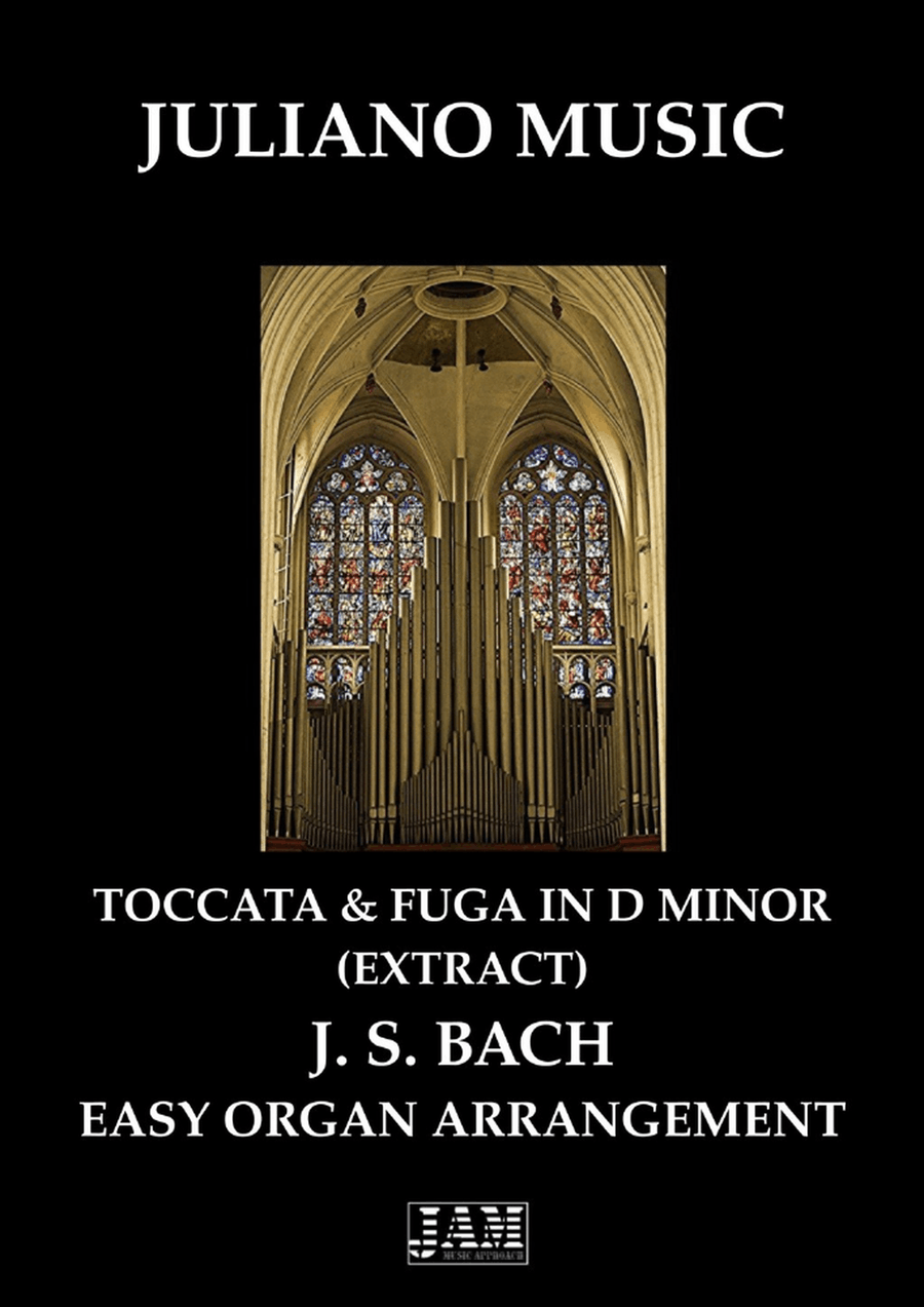 TOCCATA E FUGUE IN D MINOR (EXTRACT) ( EASY ORGAN) - J. S. BACH Organ Solo scores gallery preview page 1