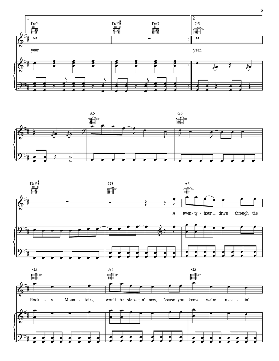 Say It Loud Piano, Vocal, Guitar scores gallery preview page 5