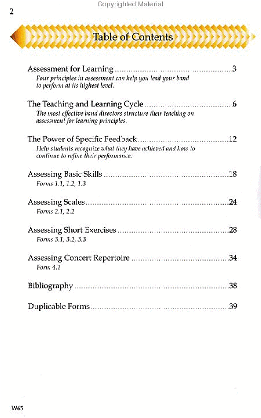 Maximizing Student Performance: Performance Assessment in Band Concert Band Methods scores gallery preview page 2
