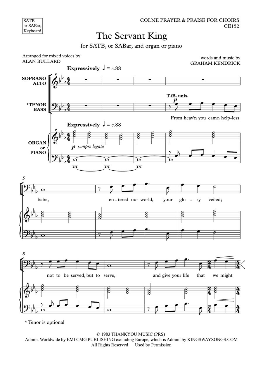 The Servant King From Heaven You Came 4-Part scores gallery preview page 3