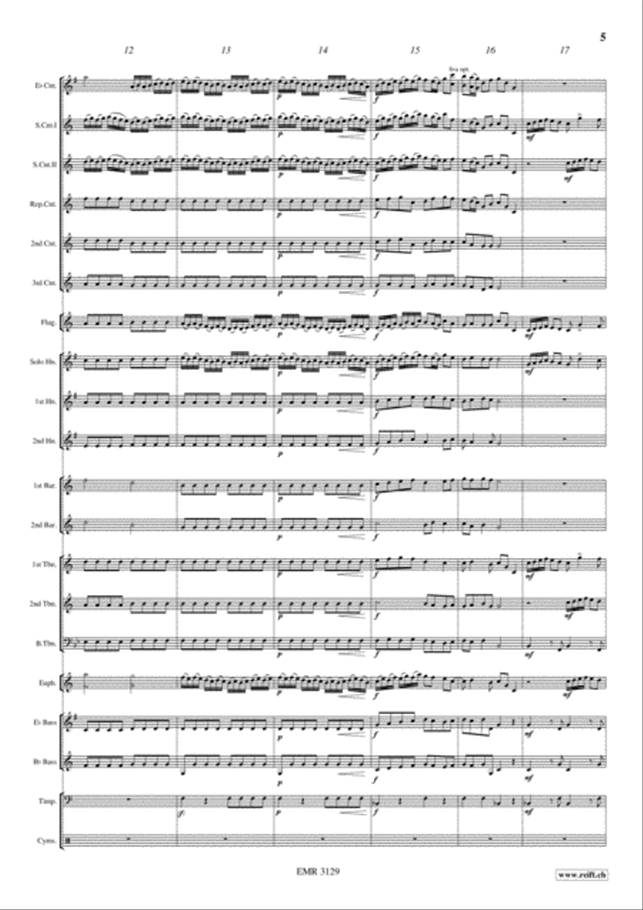 Entry Of The Queen Of Sheba Brass Band scores gallery preview page 6
