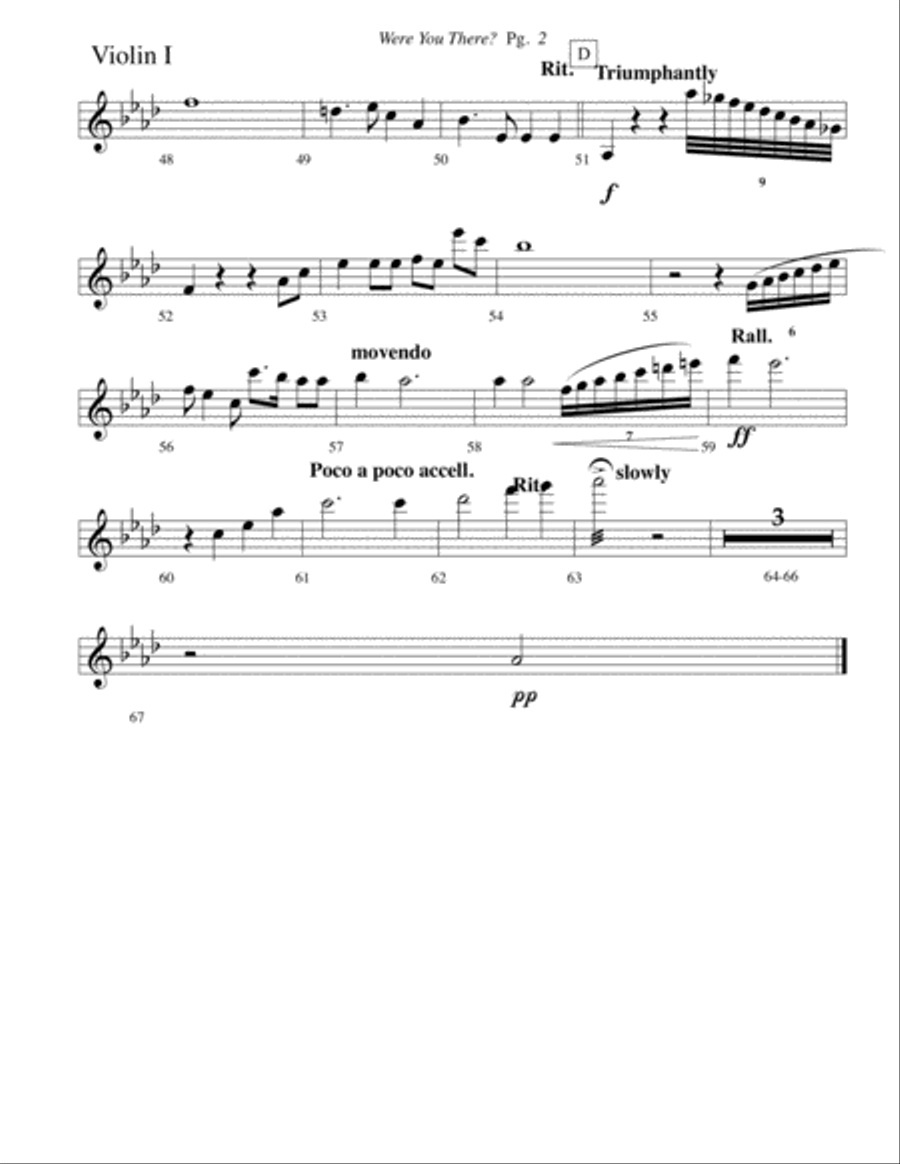 Were You There--Parts Were You There--Parts Percussion Ensemble scores gallery preview page 5