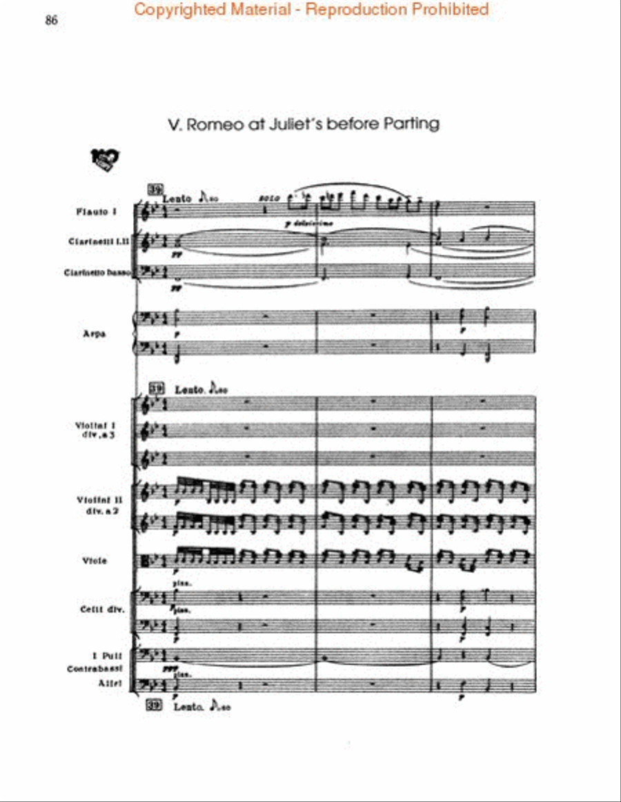 Romeo and Juliet Suite No. 2, Op. 64c Orchestra scores gallery preview page 4