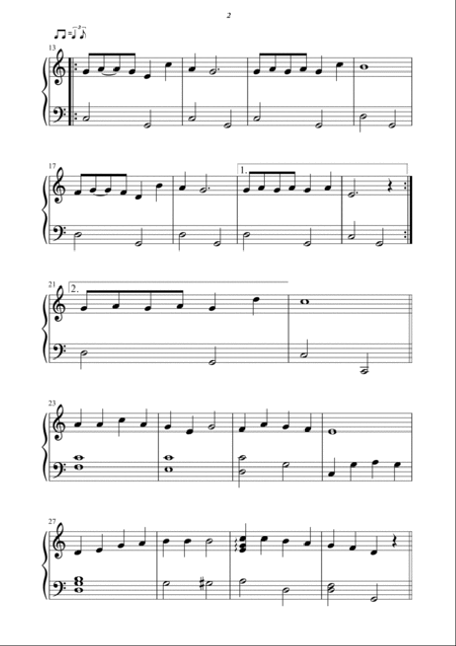 Rudolph The Red-nosed Reindeer Harp scores gallery preview page 2