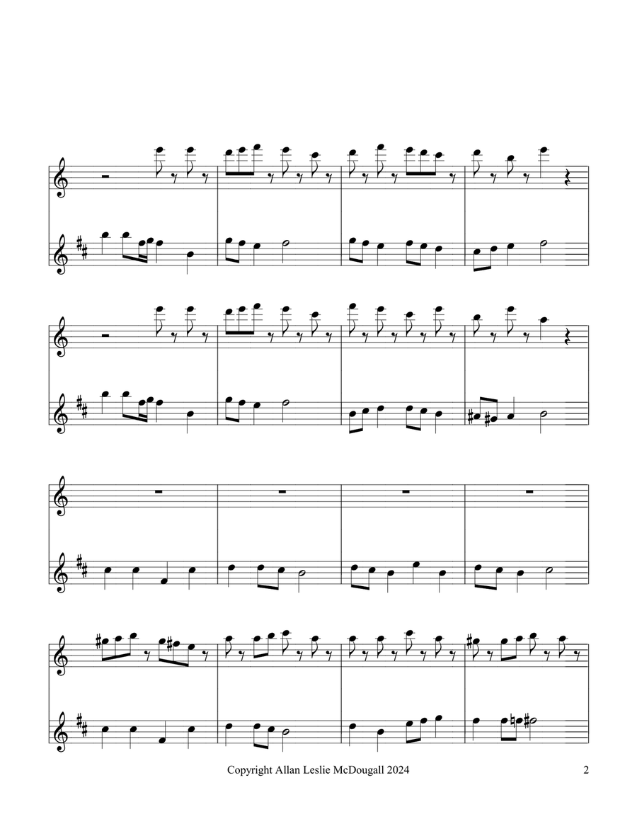 Four Personalities Woodwind Duet scores gallery preview page 2