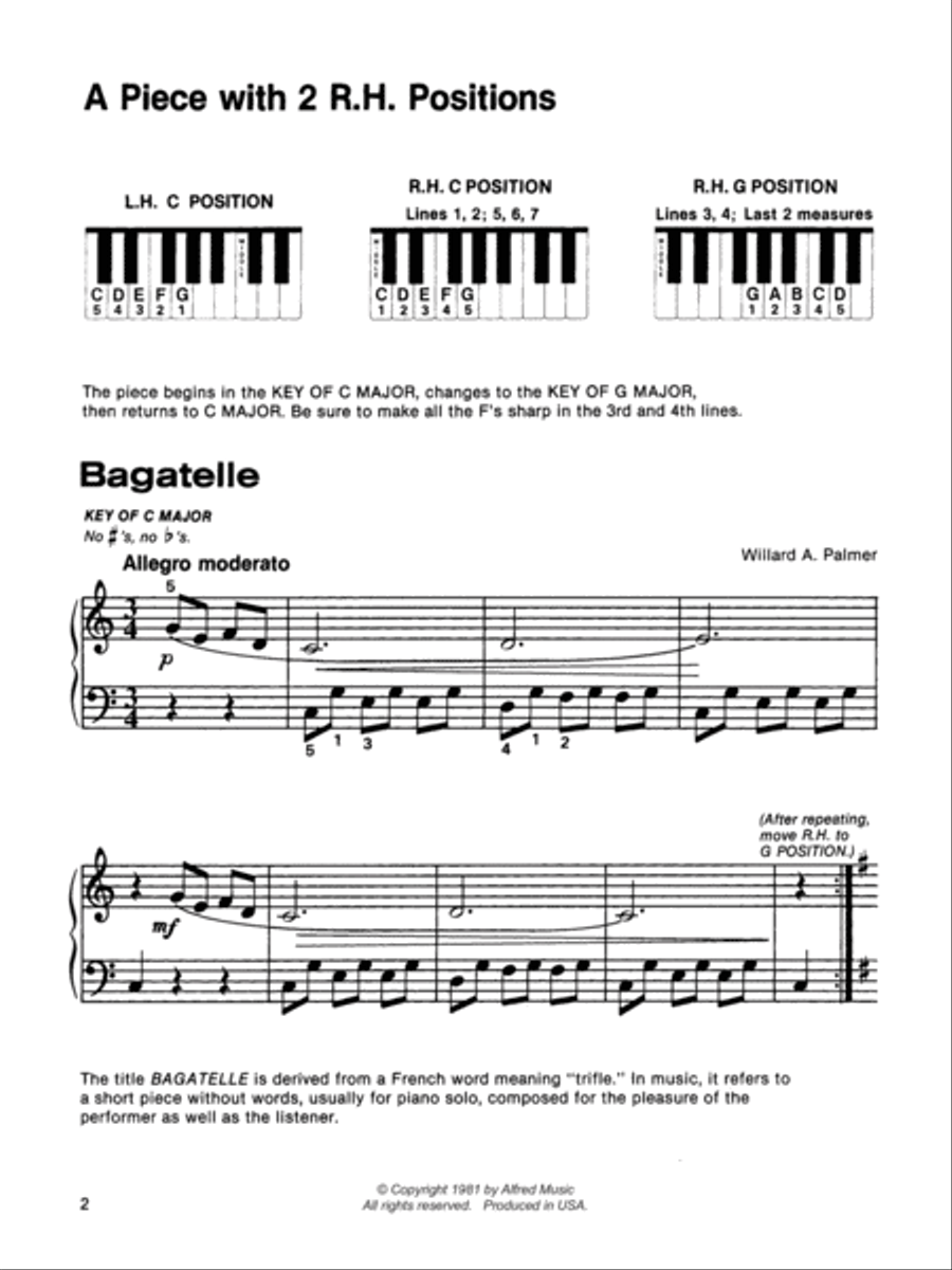 Bagatelle Bagatelle Easy Piano scores gallery preview page 2