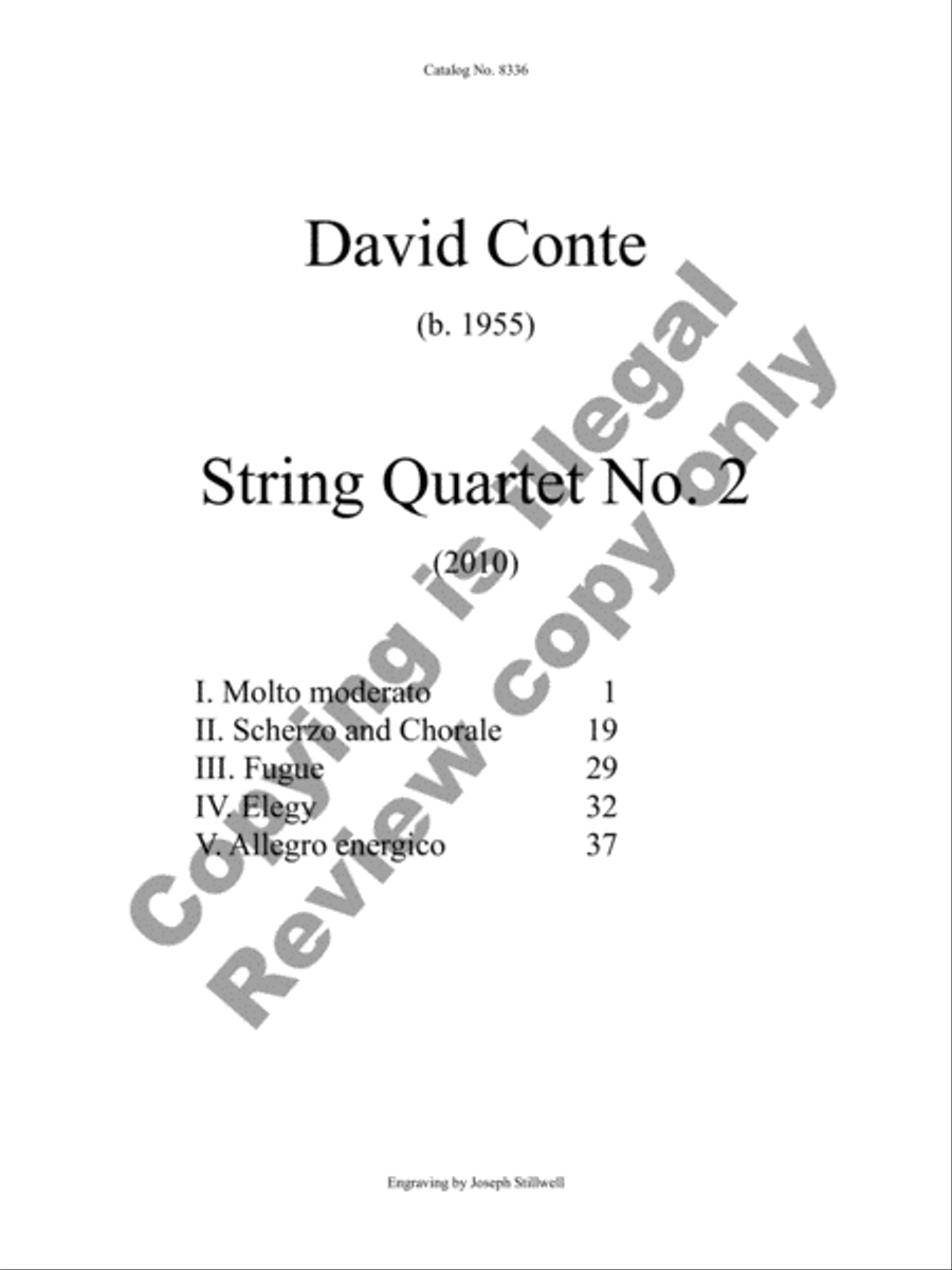 String Quartet No. 2 String Quartet No. 2 String Quartet scores gallery preview page 22