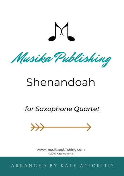 Shenandoah - for Saxophone Quartet image number null