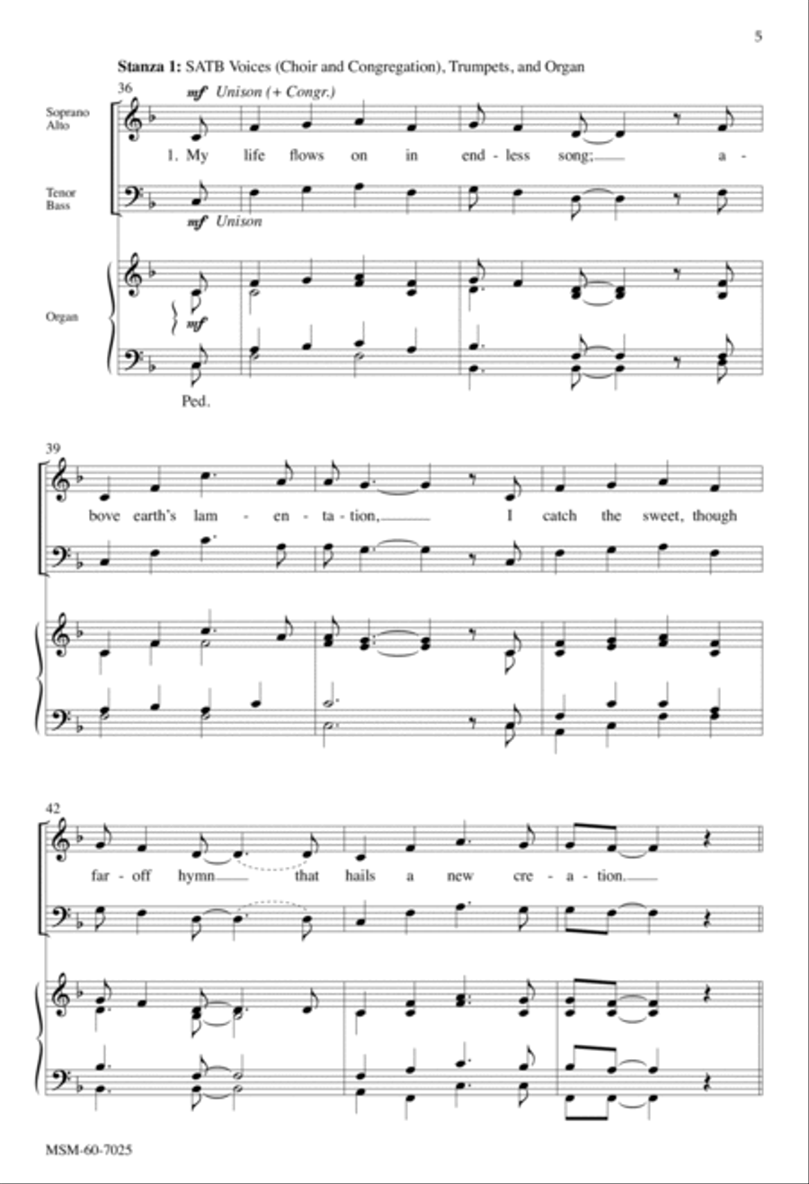 How Can I Keep from Singing 4-Part scores gallery preview page 5