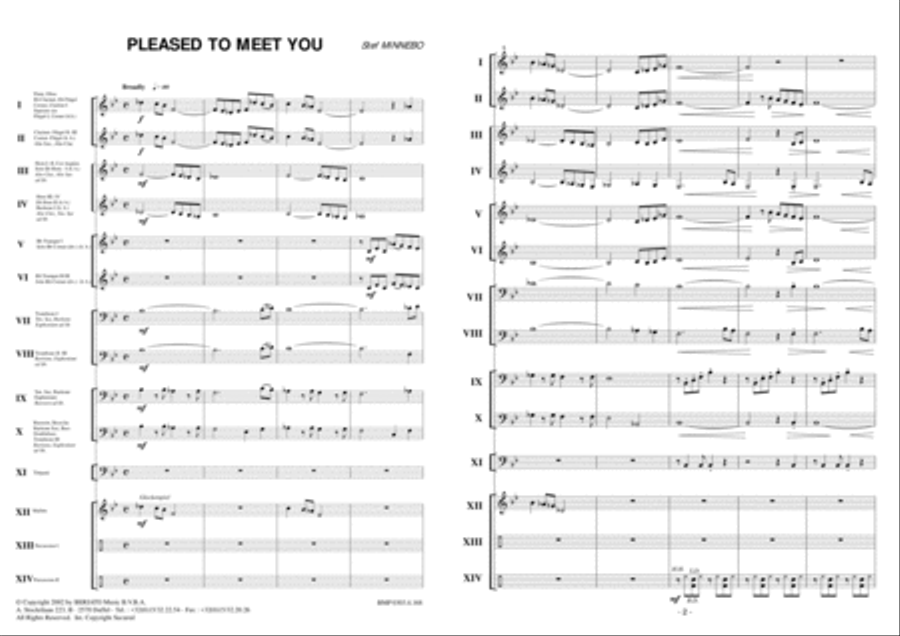 Pleased To Meet You Concert Band scores gallery preview page 2