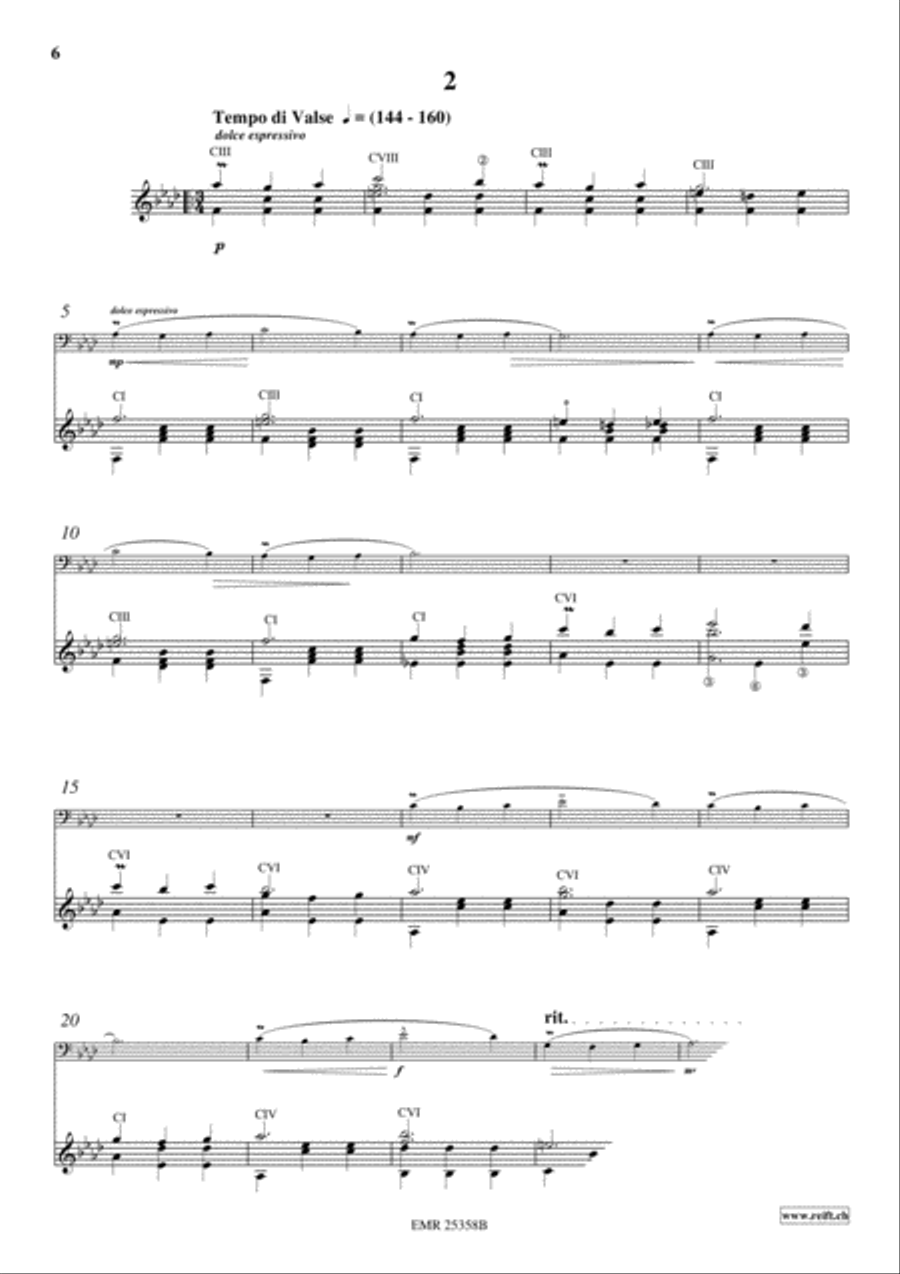2 Waltzes Trombone scores gallery preview page 4