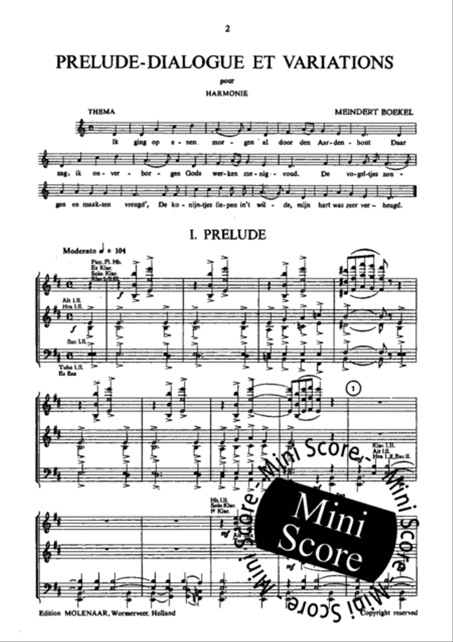Prelude,Dialogue et Variations Concert Band scores gallery preview page 4