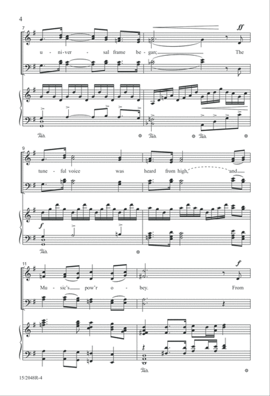 And Music Shall Untune the Sky 4-Part scores gallery preview page 4