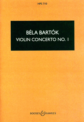 Book cover for Violin Concerto No. 1, Opus Posthumous