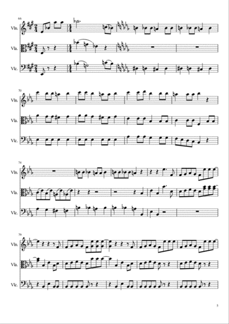 Bohemian Rhapsody Bohemian Rhapsody String Trio scores gallery preview page 5