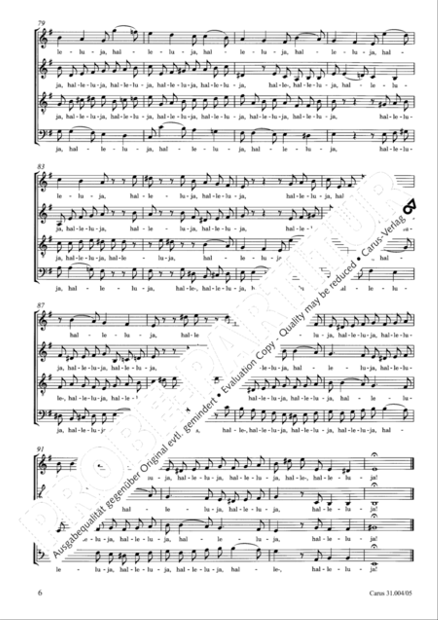 Christ lay in death's cold prison (Christ lag in Todesbanden) 4-Part scores gallery preview page 7