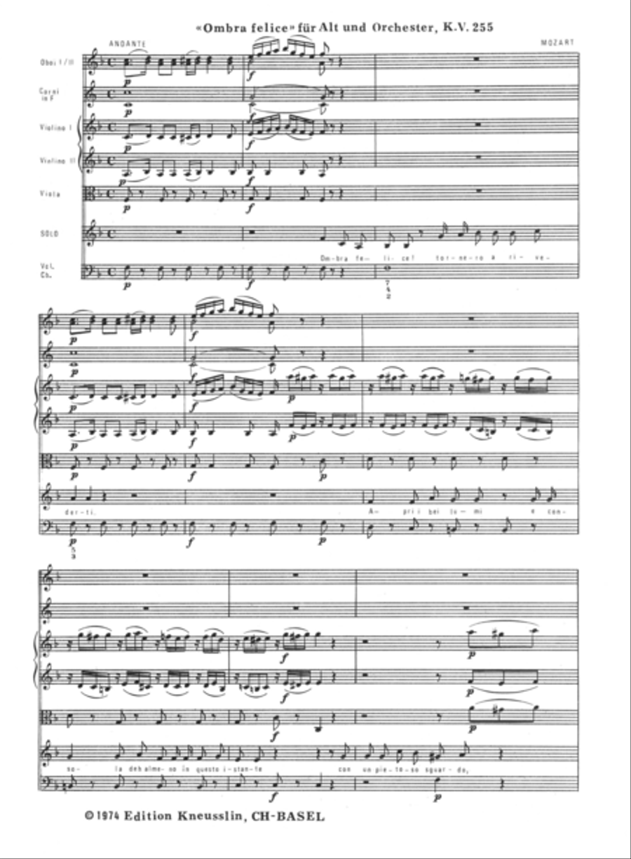 Ombra felice Chamber Orchestra scores gallery preview page 2