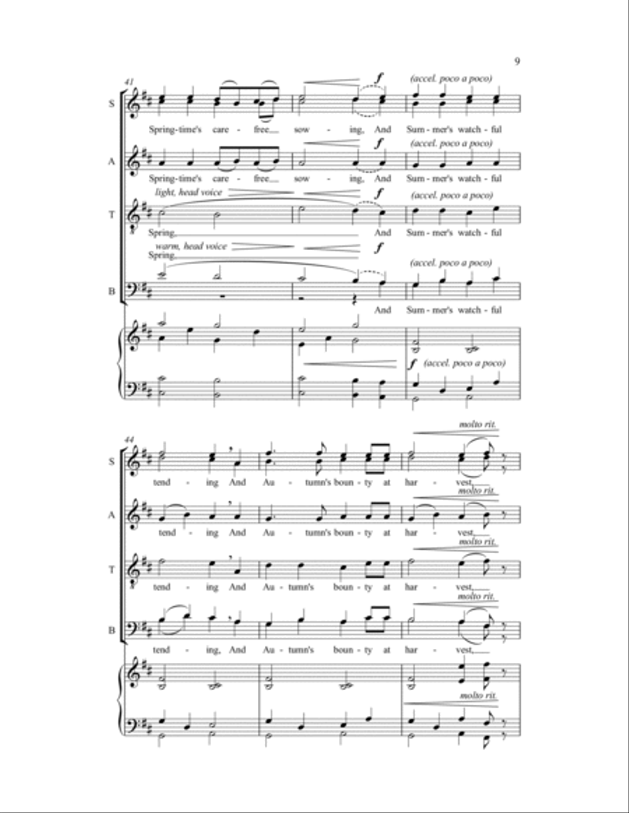 Winter Winter SSATB scores gallery preview page 12