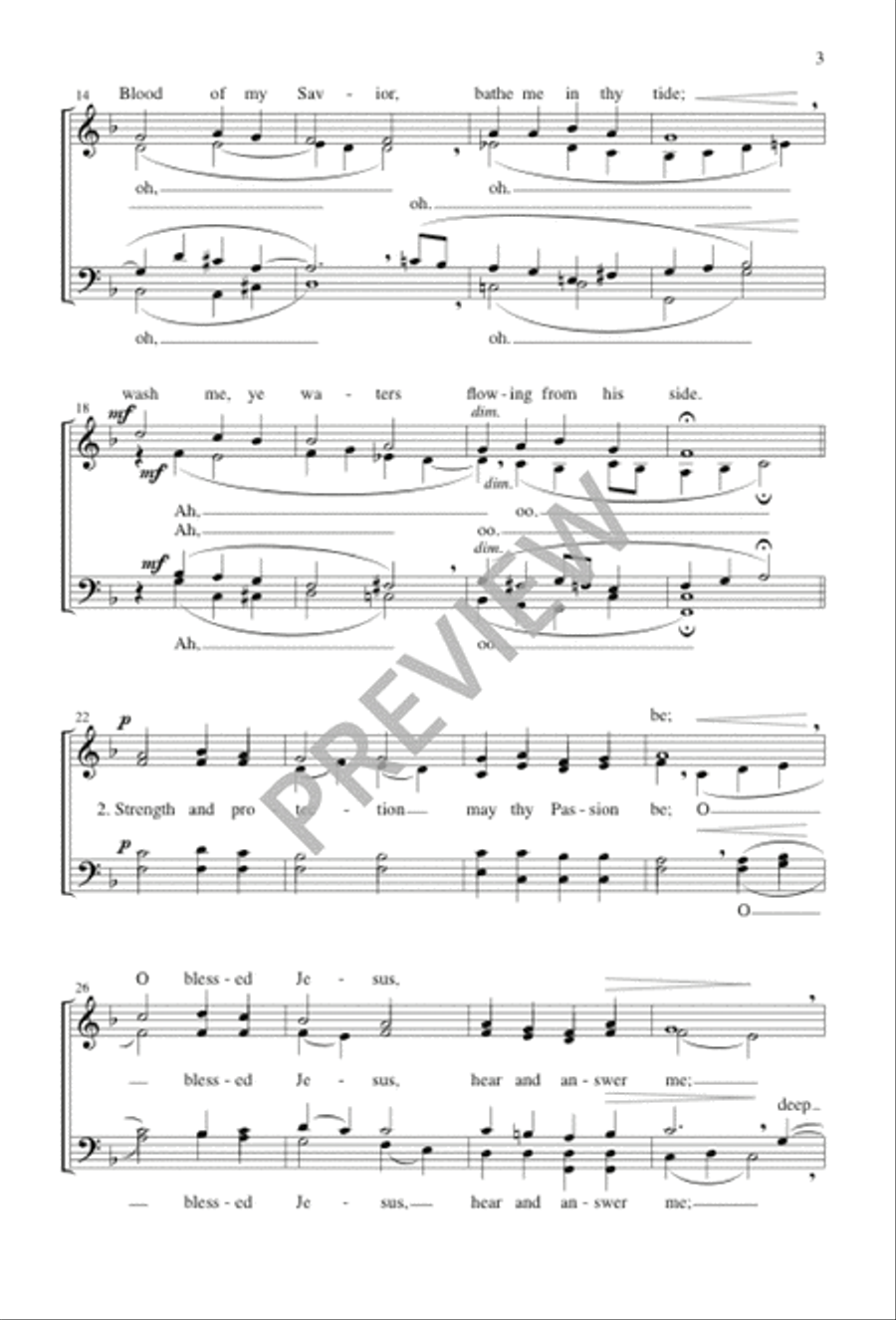 Soul of My Savior Soul of My Savior 4-Part scores gallery preview page 3