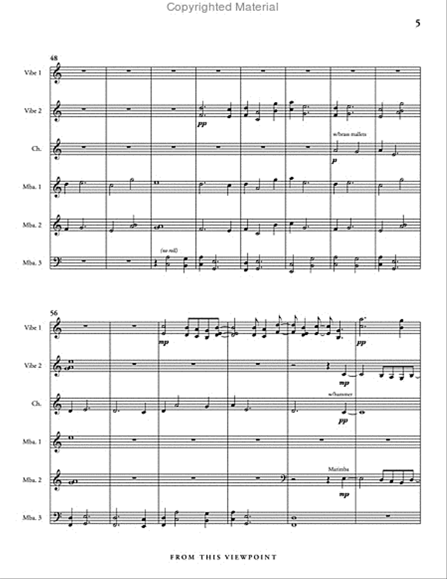 From this Viewpoint Percussion Ensemble scores gallery preview page 6