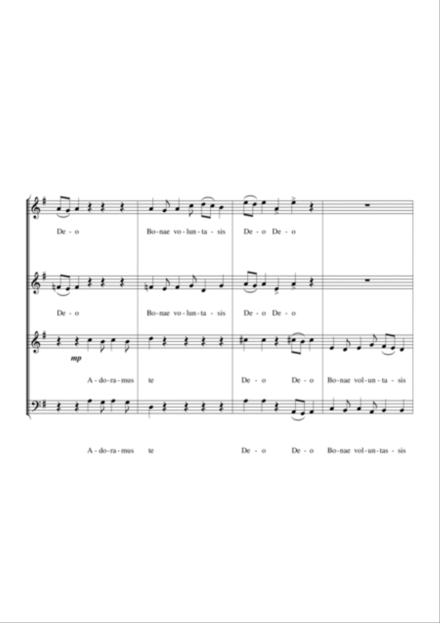 Gloria! 4-Part scores gallery preview page 6