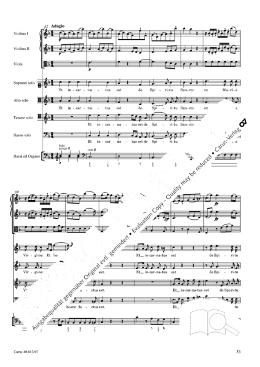 Mass in C (Missa in C) Mass in C (Missa in C) 4-Part scores gallery preview page 60
