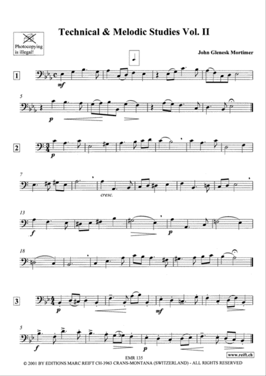 Technical & Melodic Studies Vol. 2 Trombone scores gallery preview page 3