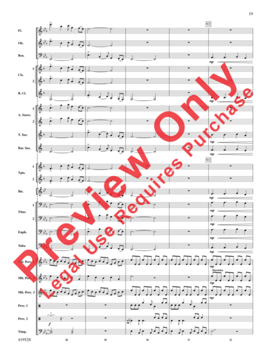 Furaha! Concert Band scores gallery preview page 19