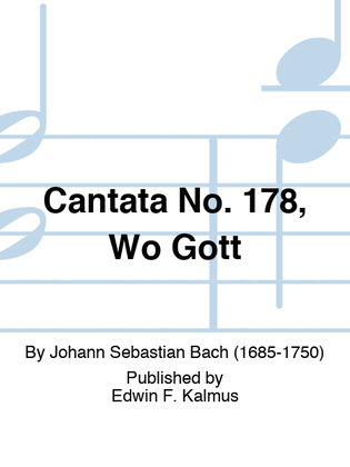 Book cover for Cantata No. 178, Wo Gott