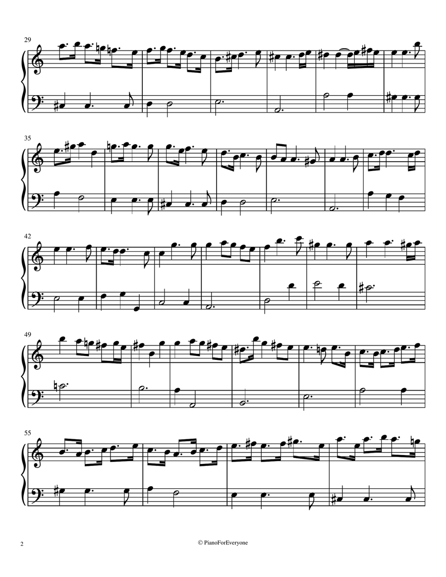 Chacony in G Minor - Purcell (Easy Piano) Easy Piano scores gallery preview page 2
