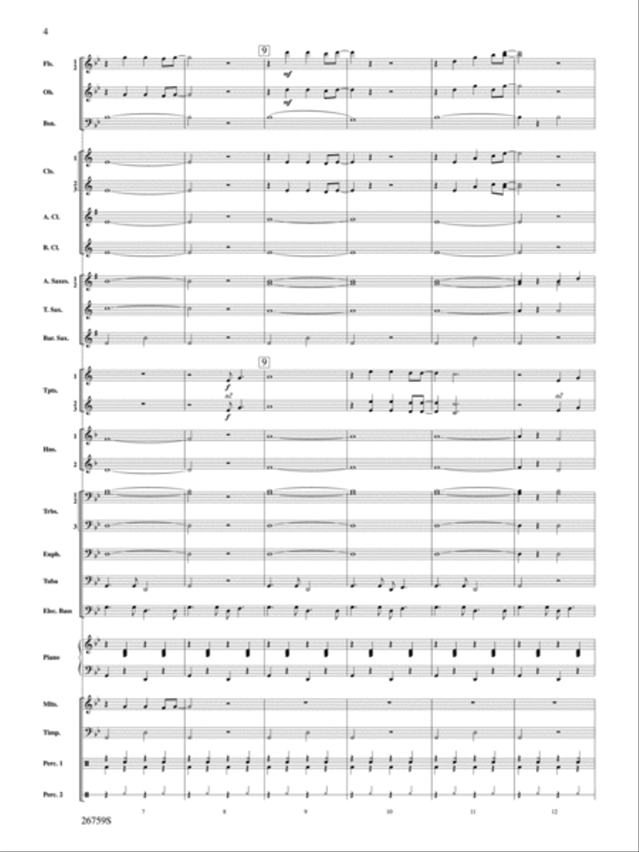You're the One That I Want Concert Band scores gallery preview page 3