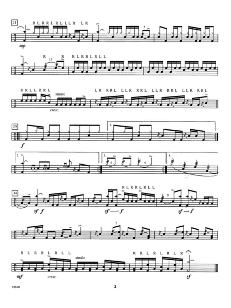 Contest Solos For The Intermediate Drum Set Player