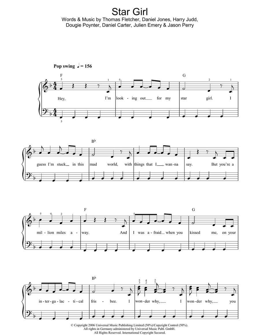 Star Girl Star Girl Acoustic Guitar scores gallery preview page 1
