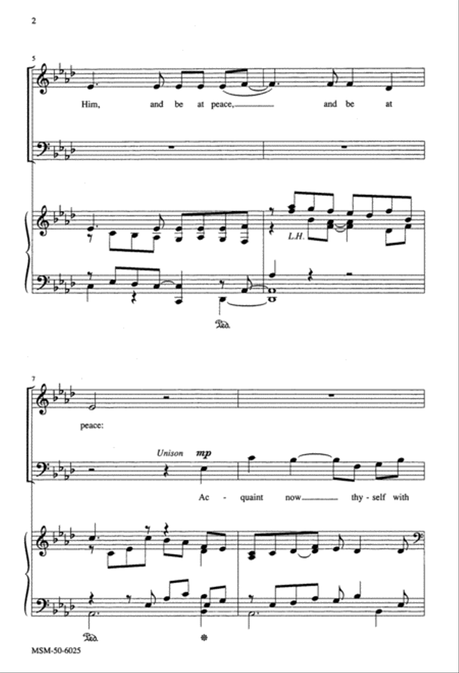 Acquaint Now Thyself with Him 4-Part scores gallery preview page 3