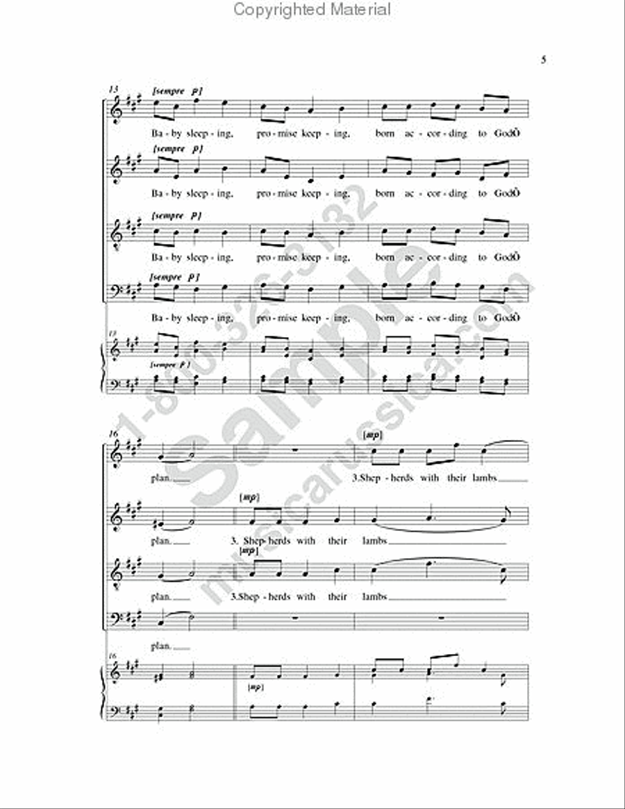 Joy Is All Around Us 4-Part scores gallery preview page 4