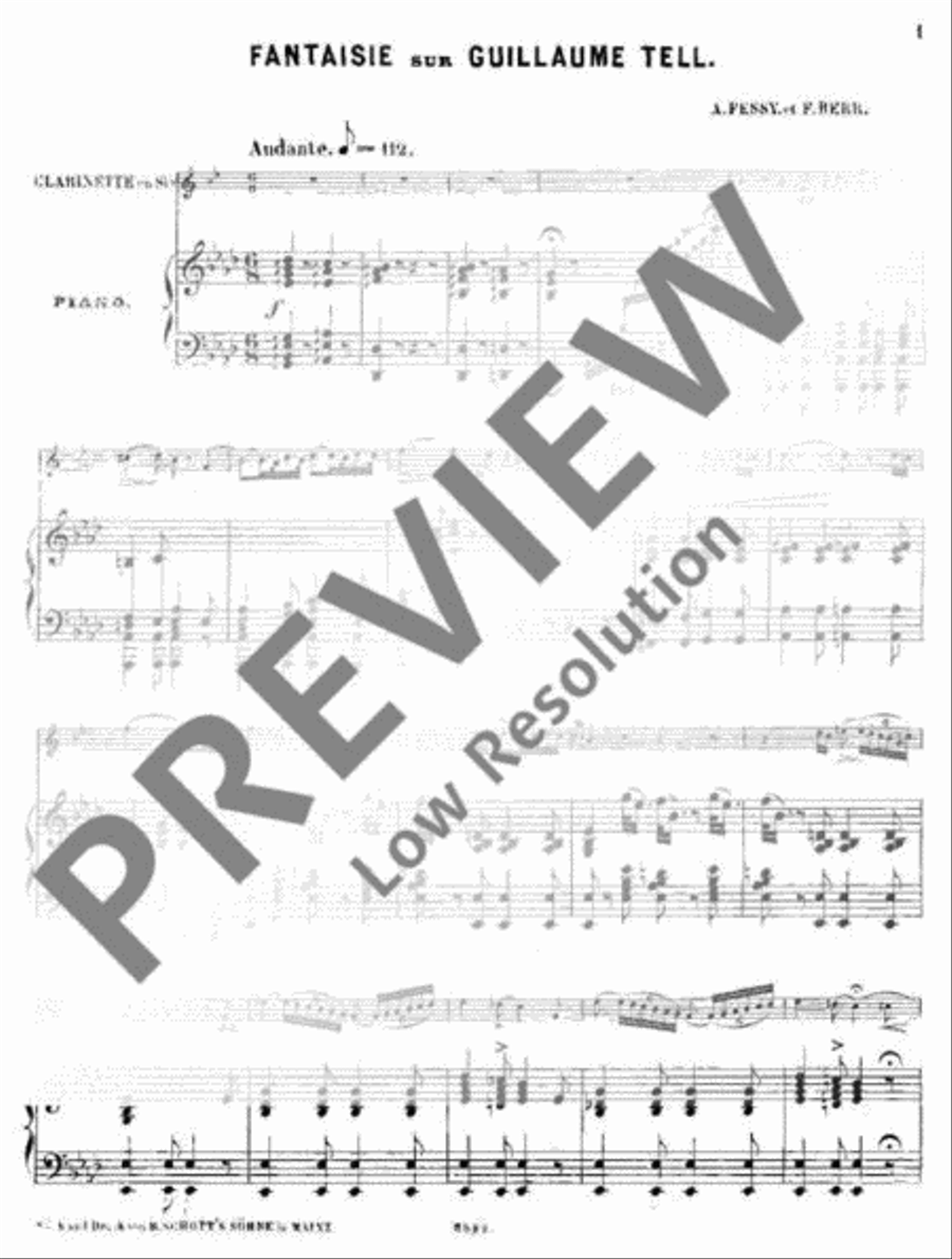 Fantaisie B-Flat Clarinet scores gallery preview page 4