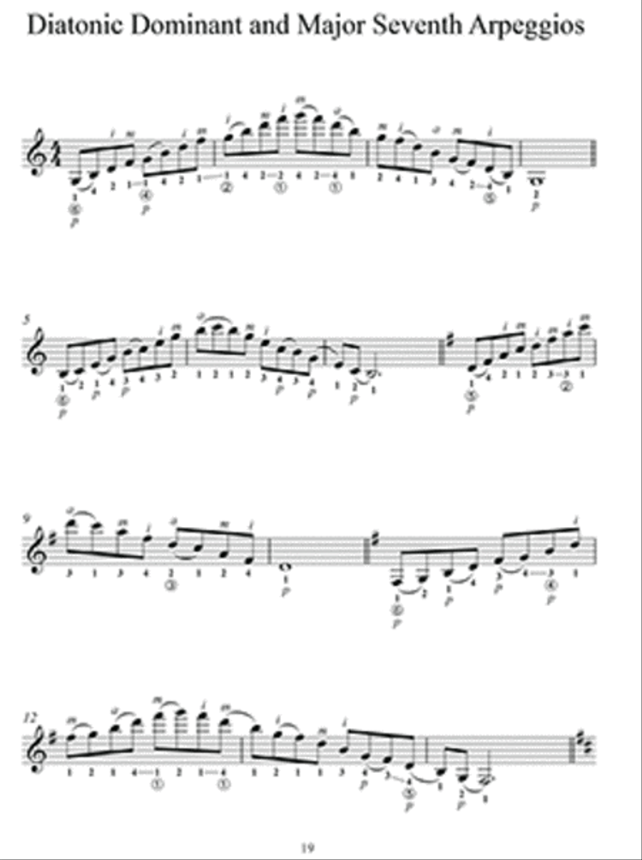 Diatonic Arpeggios for Classical Guitar Lute scores gallery preview page 3