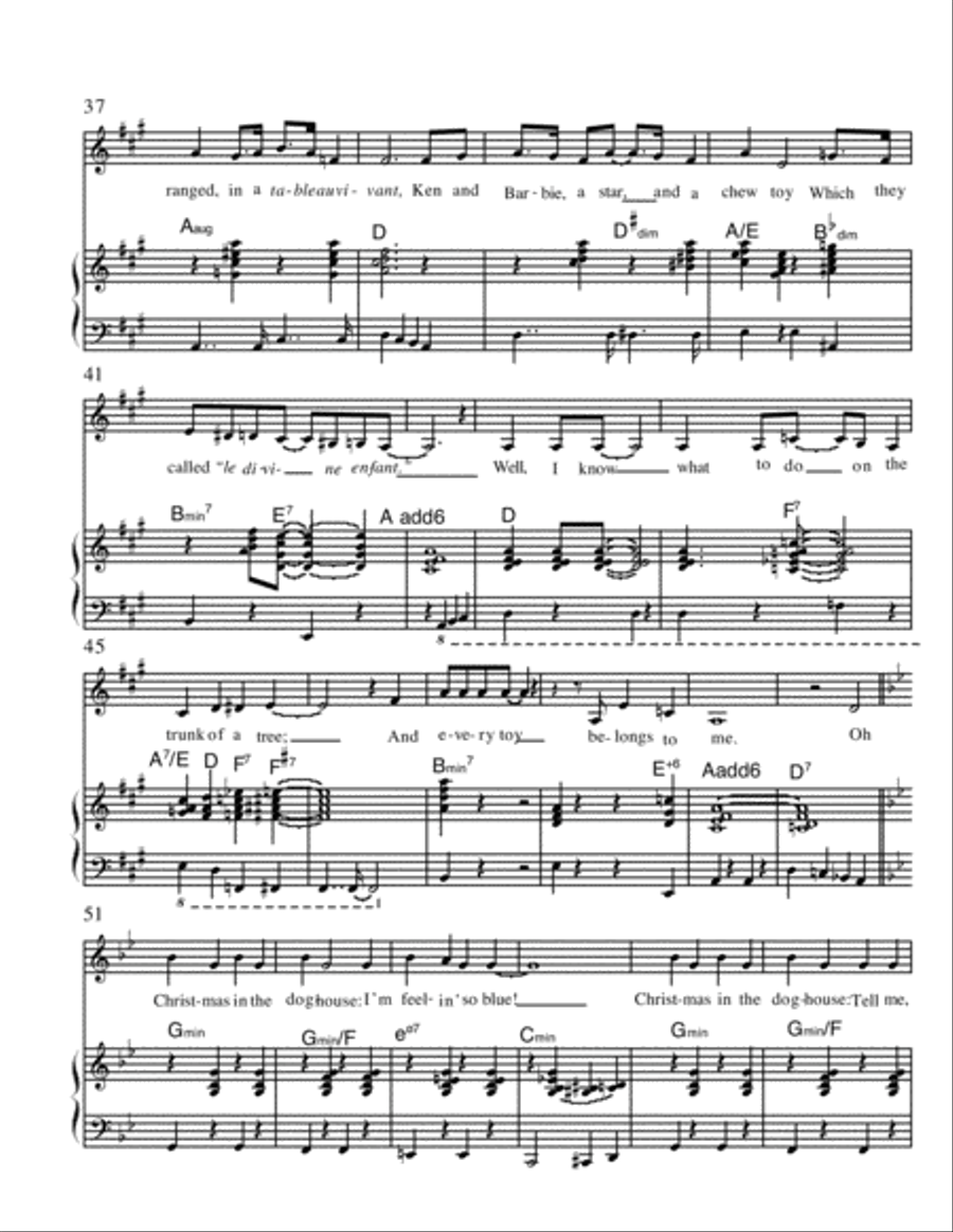 Christmas In The Doghouse Voice scores gallery preview page 3