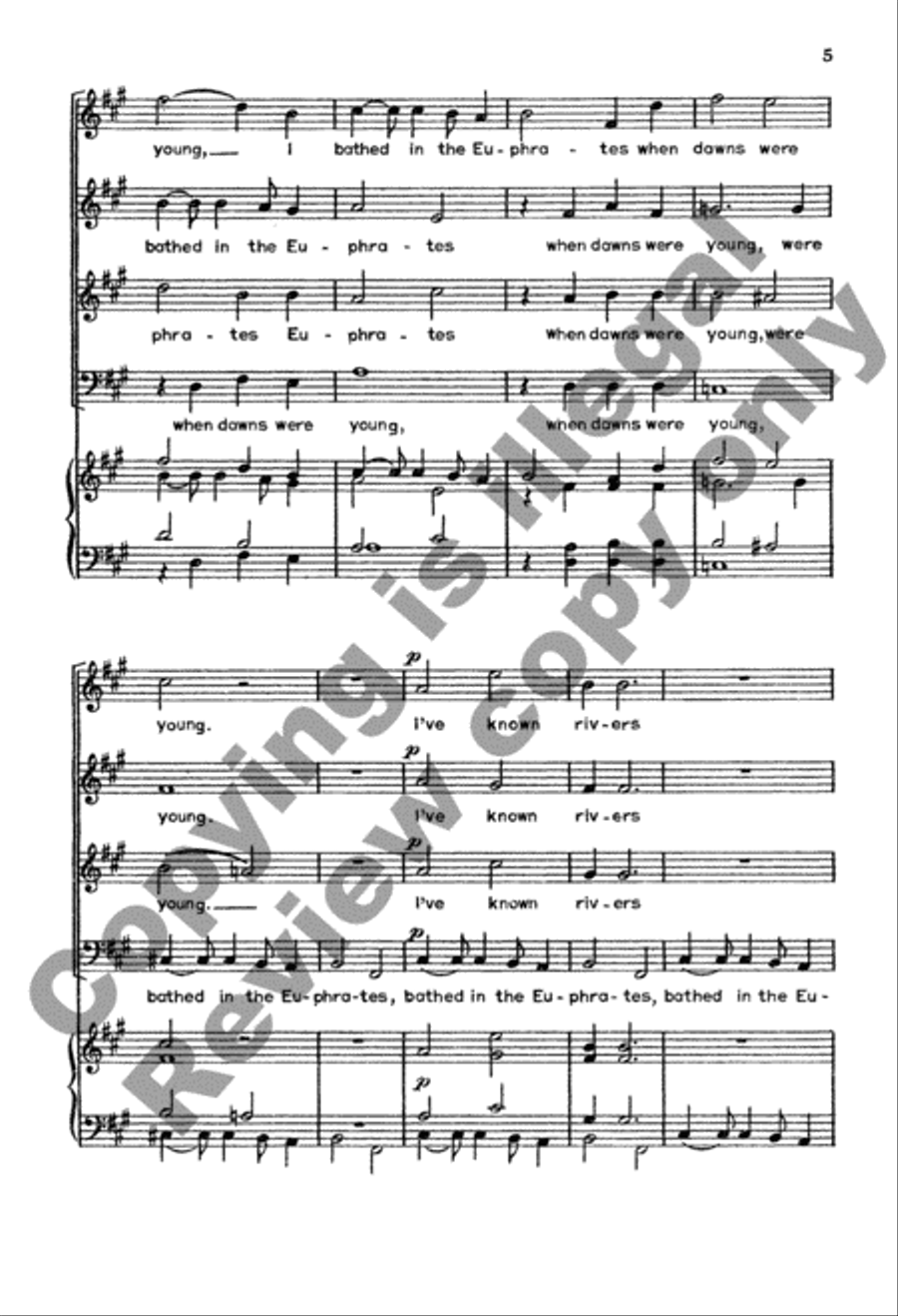 I've Known Rivers Divisi scores gallery preview page 6
