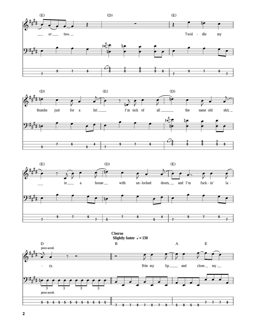 Longview Guitar Tablature scores gallery preview page 2
