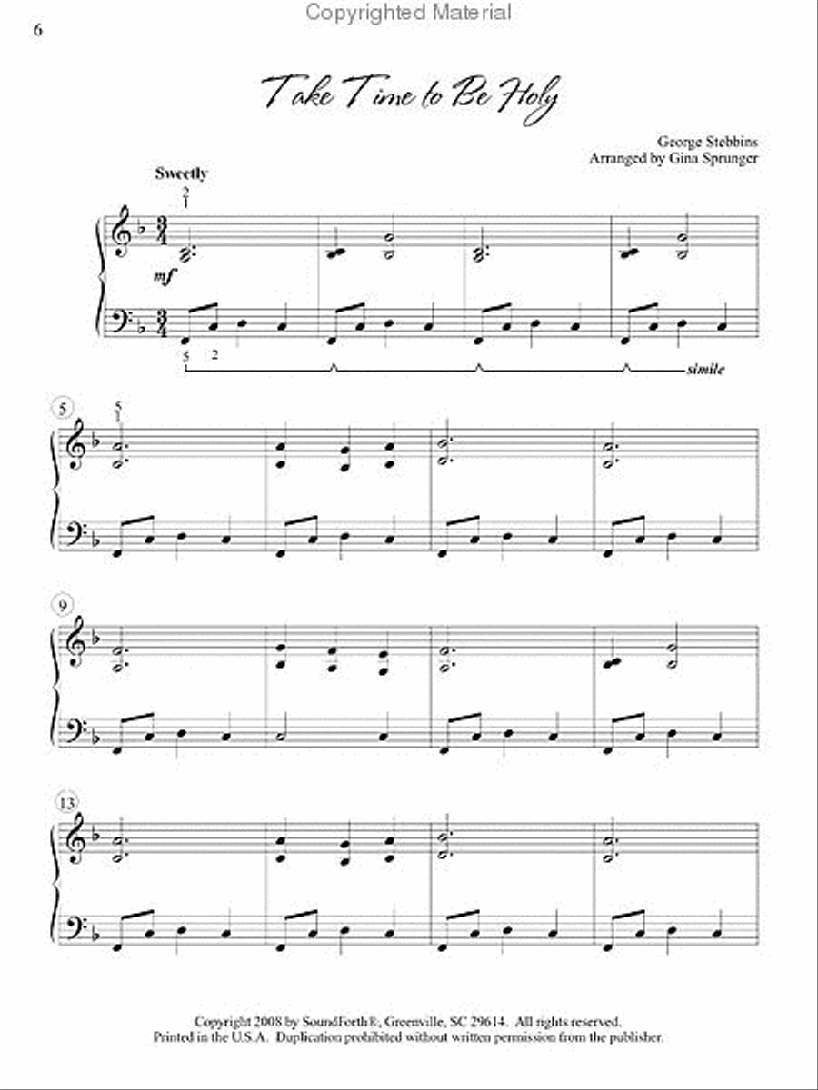 Bless the Lord Piano Solo scores gallery preview page 4