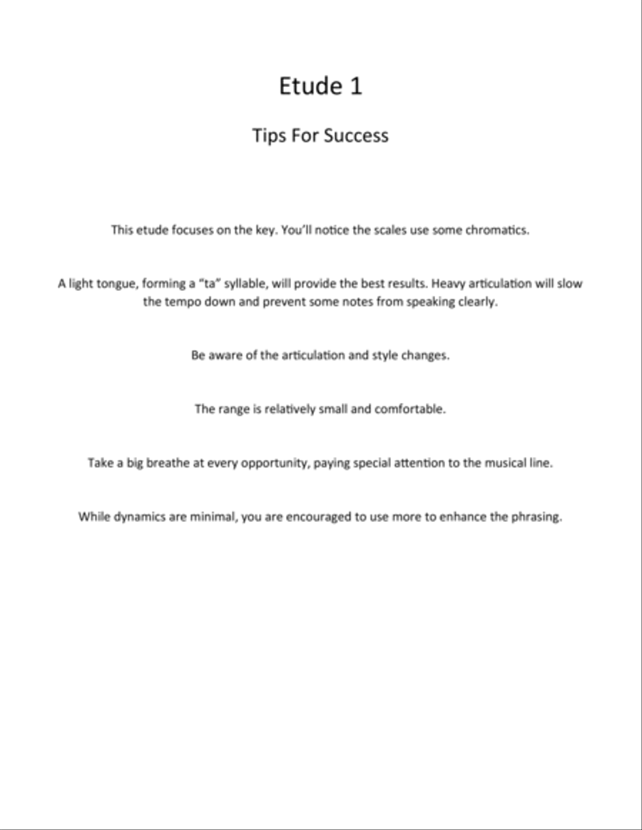 Etudes for the Developing Trumpet Player Trumpet Solo scores gallery preview page 4