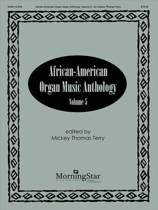 Book cover for African-American Organ Music Anthology, Volume 5