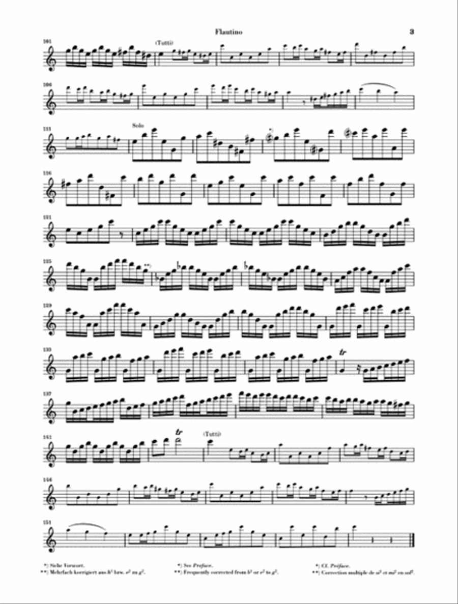 Concerto for Flautino (Recorder/Flute) and Orchestra in C Major, Op. 44, 11 RV 443 Recorder scores gallery preview page 8