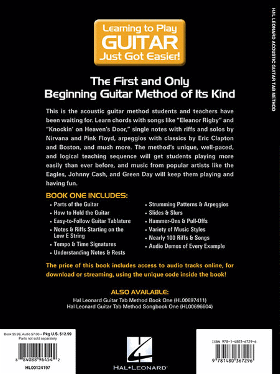Hal Leonard Acoustic Guitar Tab Method – Book 1 Acoustic Guitar scores gallery preview page 2