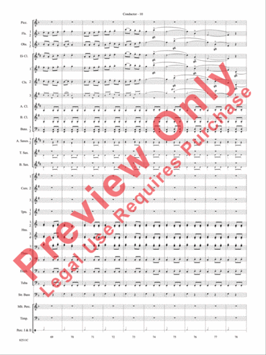 A Christmas Festival Concert Band scores gallery preview page 13