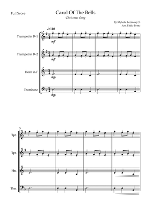 Carol Of The Bells (Christmas Song) for Brass Quartet